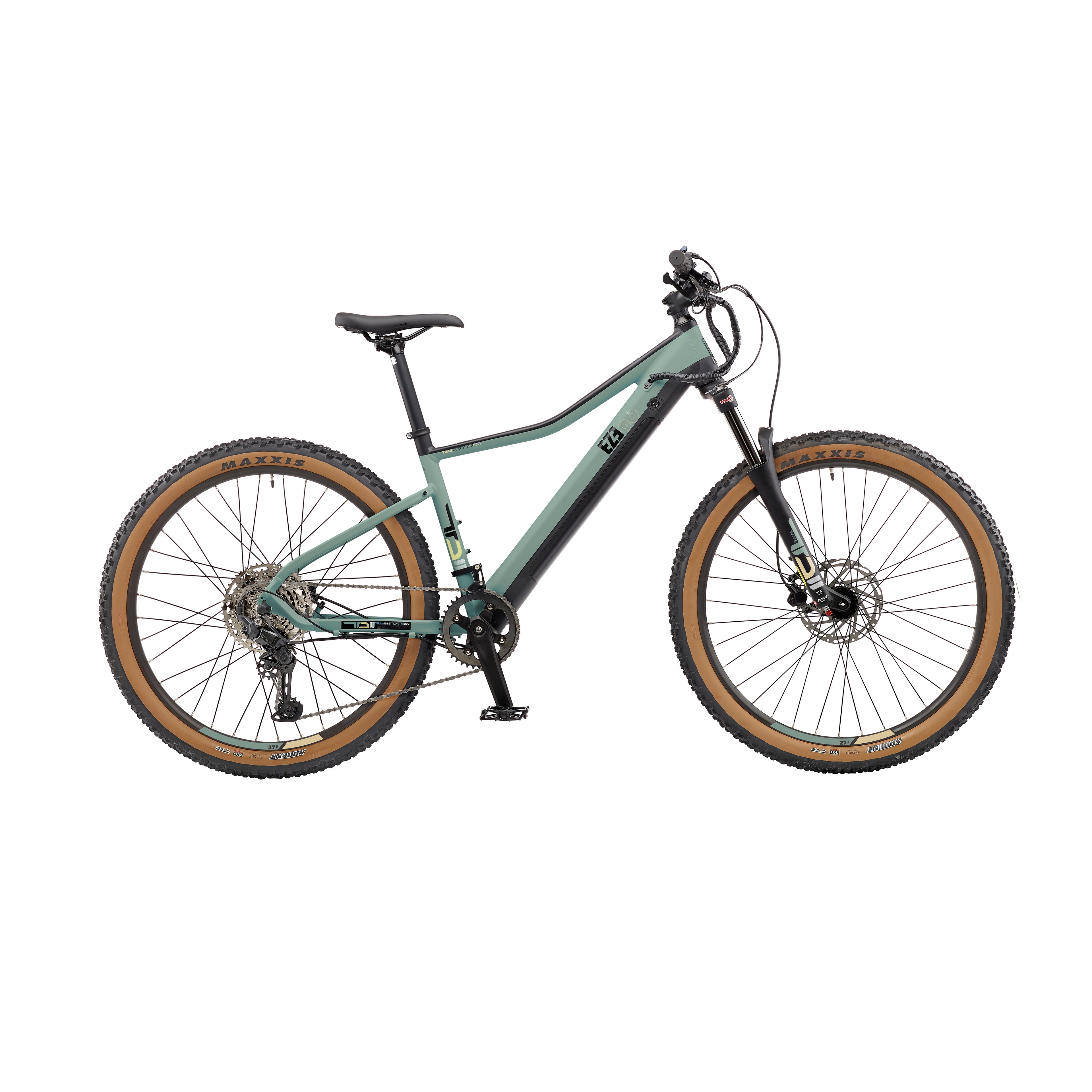 EZEGO Trail Destroyer II - Army Green Electric Mountain Bike 250w